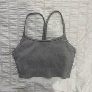 Gray Ribbed Women's Bralette Alo Yoga